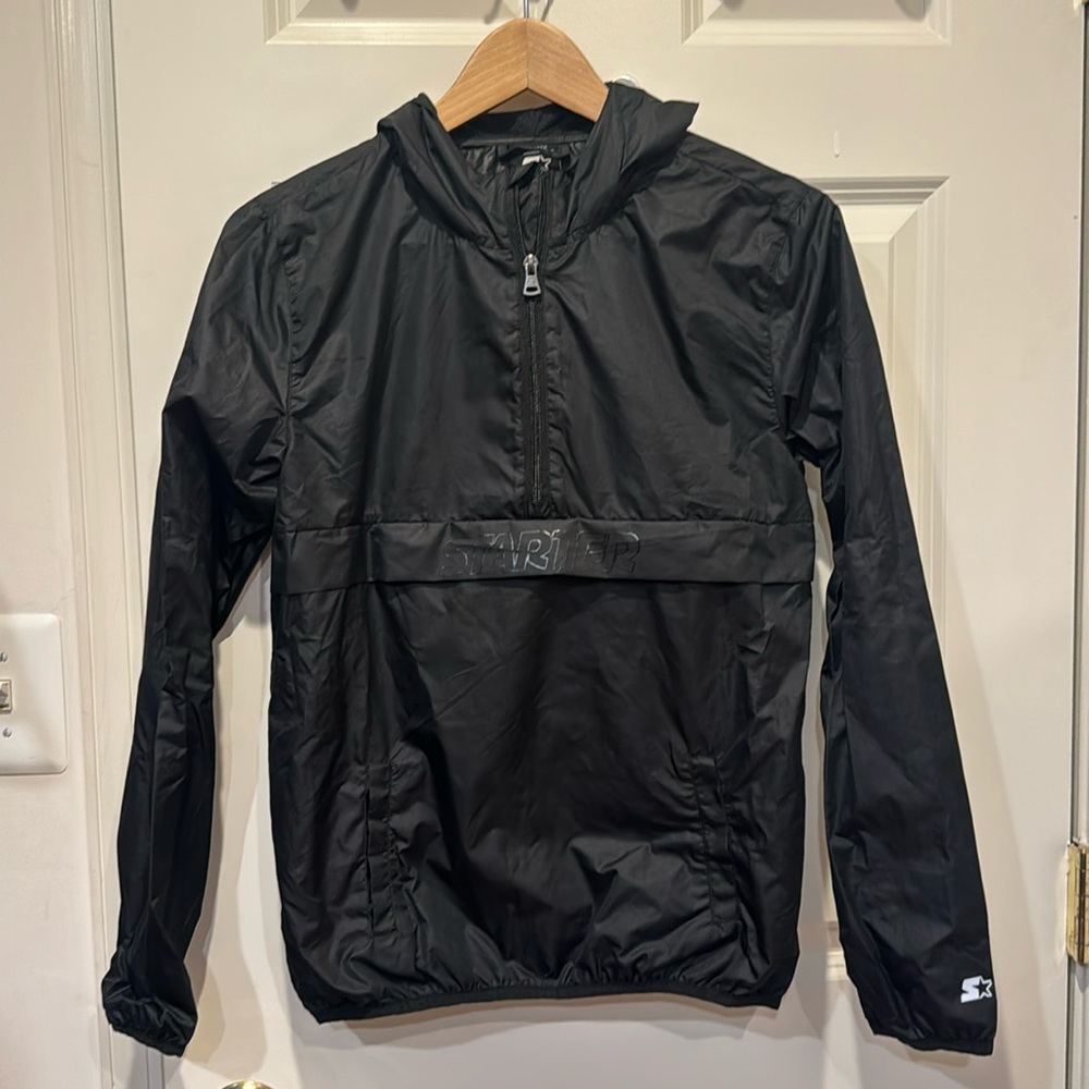 Starter kids/boys/girls hooded pullover rain jacket, size youth XL